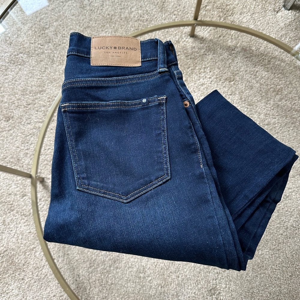 Lucky Brand mid-rise Ava super skinny jeans dark wash size 25
